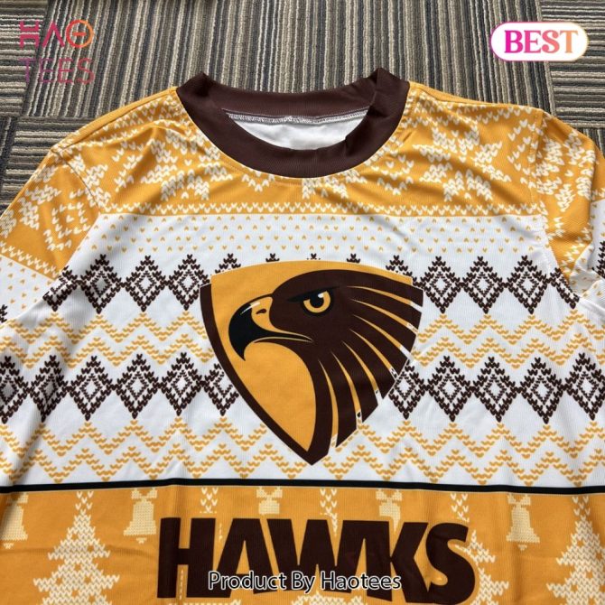 Cozy Hawks Ugly Christmas Sweater - Festive Holiday Knit With Team Logo - Image 5