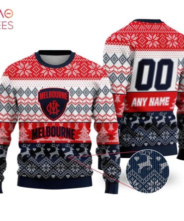 Custom Melbourne Christmas Sweater – Personalize With Any Name & Number – Perfect Holiday Gift!