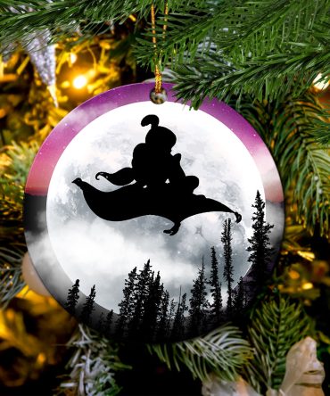 Aladin Moon Night Ceramic Ornament Perfect Gift For Holiday