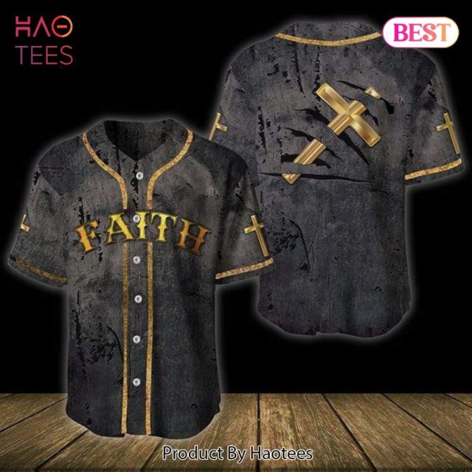 Bold Faith Baseball Jersey - Unique Cross Design Tee For Believers