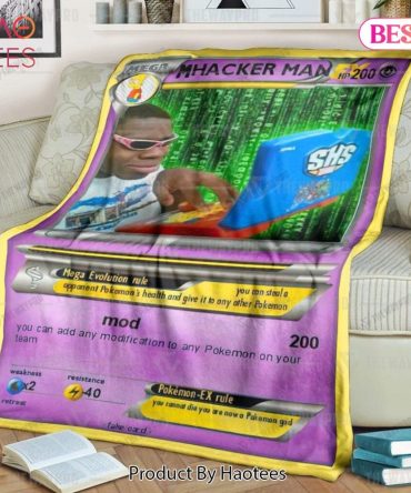 Cozy Meme Blanket - Hilarious Hacker Man Design For Gamers And Geeks - Perfect Gift!