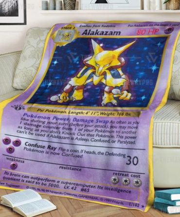 Cozy Alakazam Pokémon Blanket – Perfect Gift For Fans & Collectors