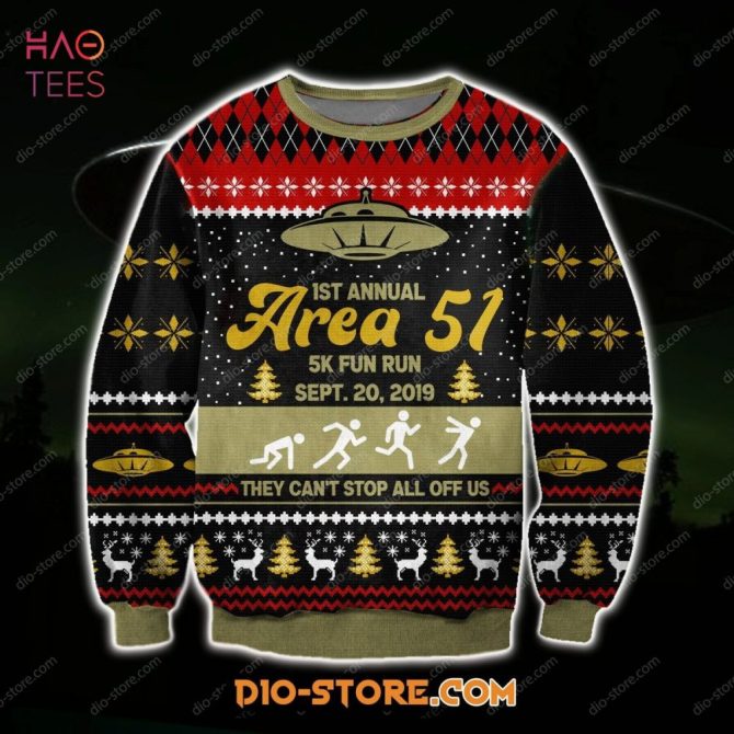 Best Area 51 Knitting Pattern For Unisex Ugly Christmas Ugly Christmas Sweater All