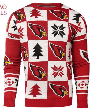 Best Arizona Cardinals Patches Nfl Ugly Crew Neck Ugly Christmas Sweater By Forever Collectibles