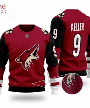 Best Arizona Coyotes Nhl Clayton Keller 9 Wool Ugly Christmas Sweater