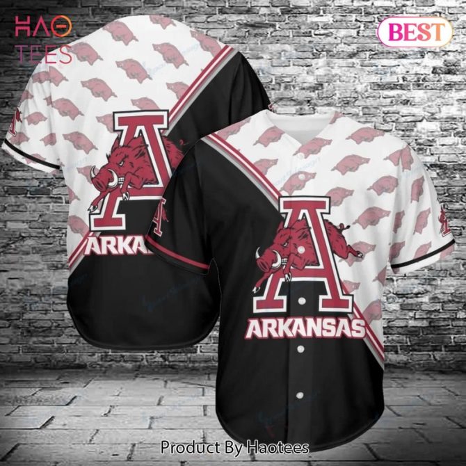 Arkansas Razorbacks Baseball Jersey - Bold Split Design, Perfect For Fans