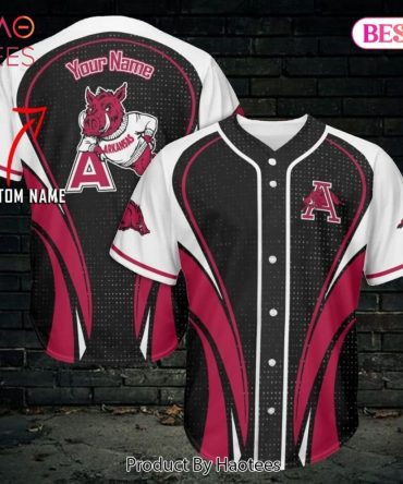 Custom Arkansas Razorbacks Baseball Jersey - Personalized Name & Number - Perfect Gift For Fans!
