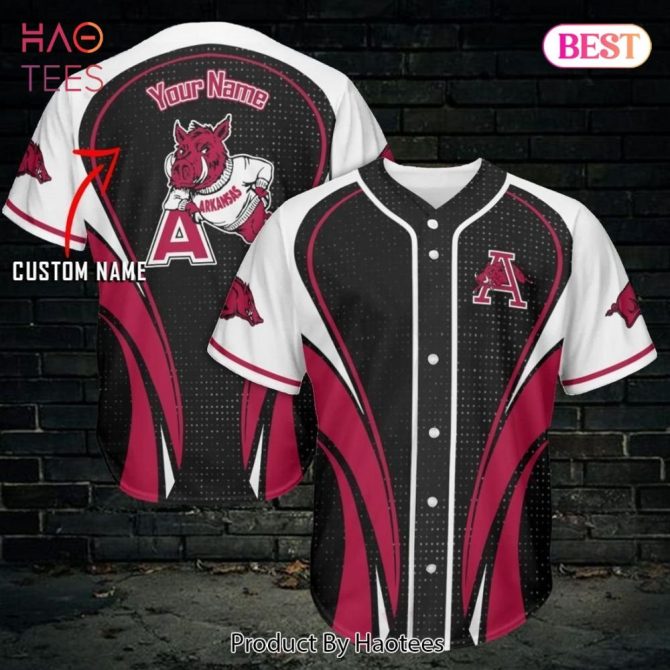 Custom Arkansas Razorbacks Baseball Jersey - Personalized Name & Number - Perfect Gift For Fans!
