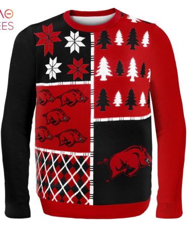 Best Arkansas Razorbacks Ugly College Ugly Christmas Sweater Busyblock