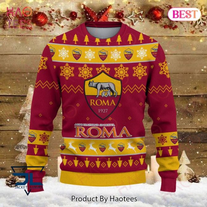 As Roma Christmas Sweater – Festive Winter Knitwear For Fans By Haotees - Image 2