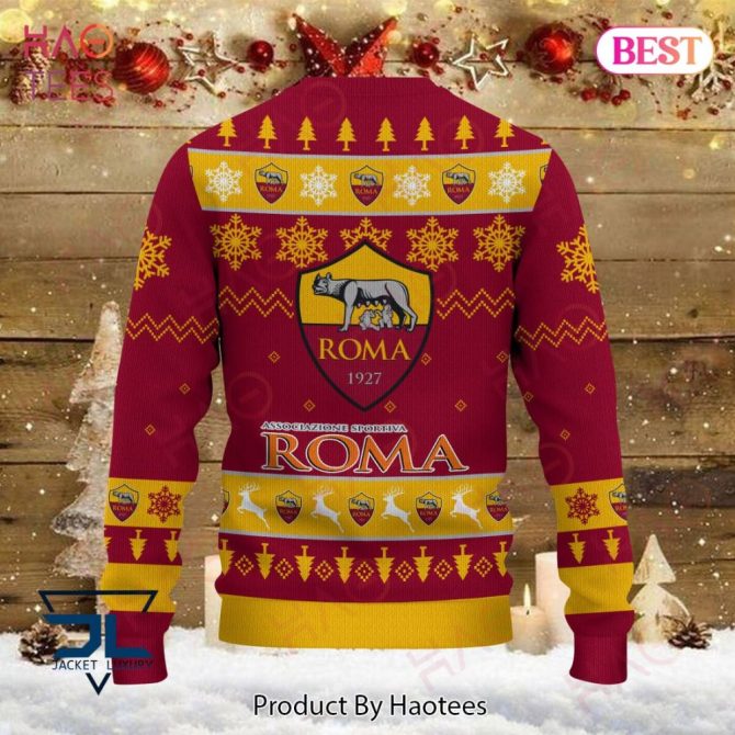 As Roma Christmas Sweater – Festive Winter Knitwear For Fans By Haotees - Image 3