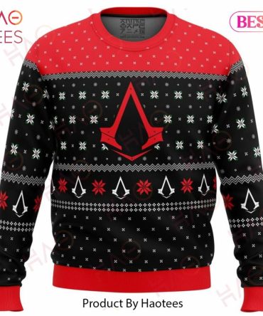 Assassins Creed Assassin Insignia Symbol Ugly Christmas Ugly Christmas Sweater