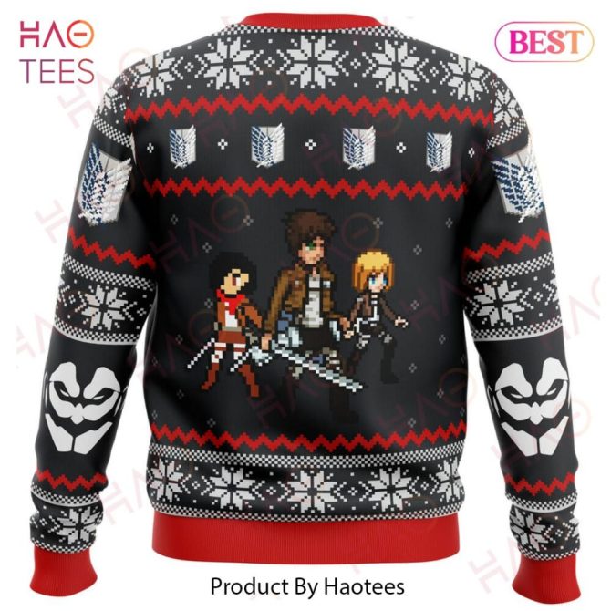 Attack On Titan Colossal Claus Ugly Christmas Ugly Christmas Sweater - Image 2