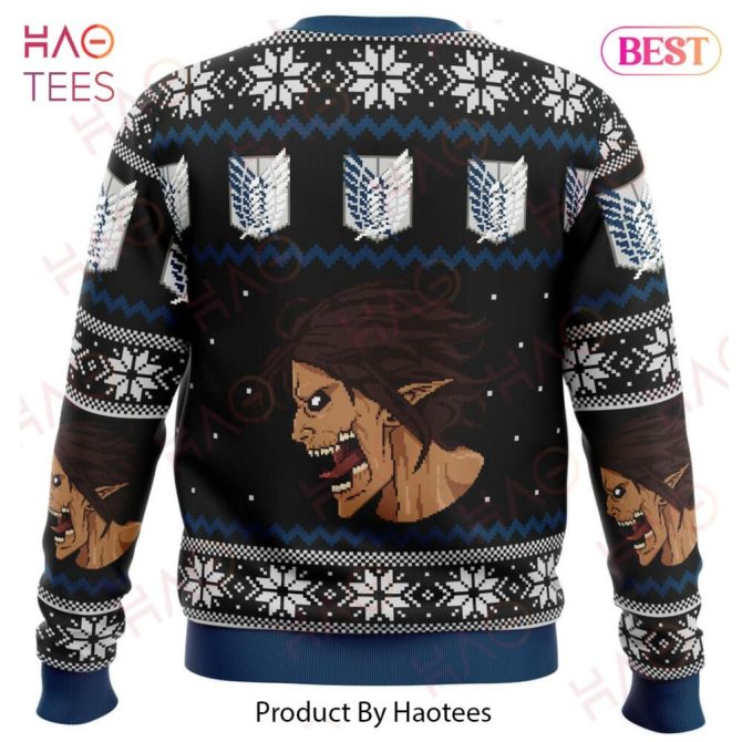 Attack On Titan Survery Corps Ugly Christmas Ugly Christmas Sweater - Image 2