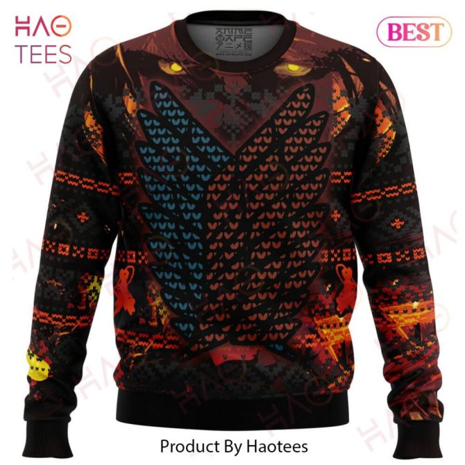 Attack On Titan Ugly Christmas Ugly Christmas Sweater