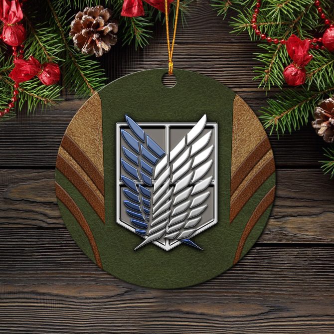 Attack On Titans Green Logo Mica Ornament Perfect Gift For Holiday - Image 2