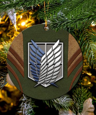 Attack On Titans Green Logo Mica Ornament Perfect Gift For Holiday
