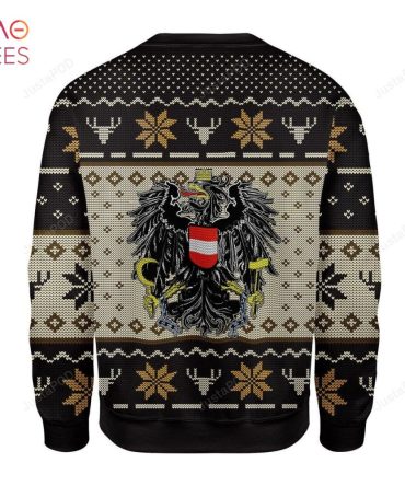 Best Austria Coat Of Arms Ugly Christmas Ugly Christmas Sweater All Over Print