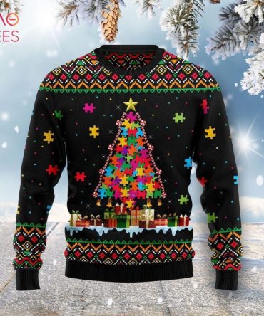Autism Pine Ugly Christmas Ugly Christmas Sweater