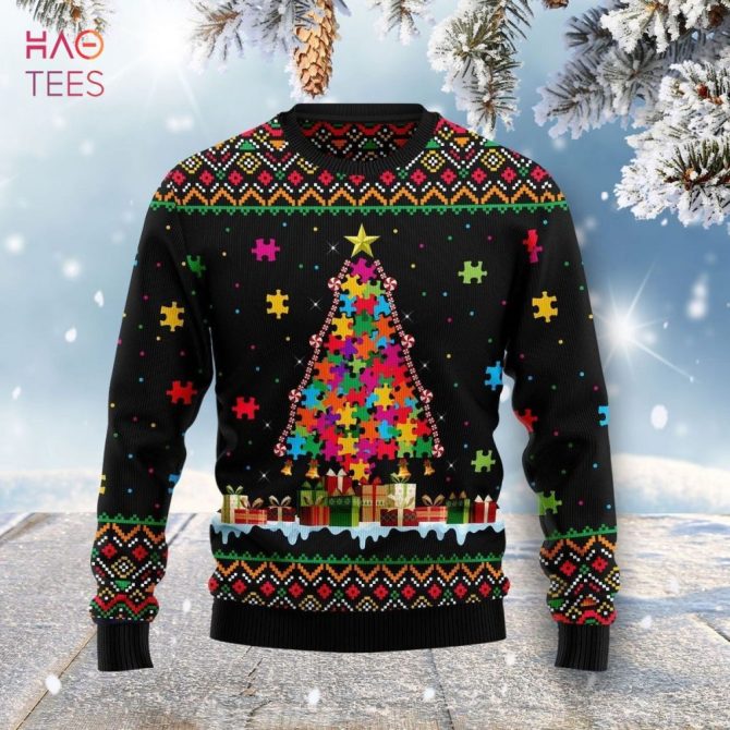 Autism Pine Ugly Christmas Ugly Christmas Sweater