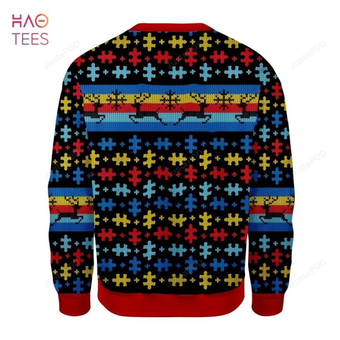 Best Autsim Ugly Christmas Ugly Christmas Sweater All Over Print Sweatshirt Ugly Christmas Sweater