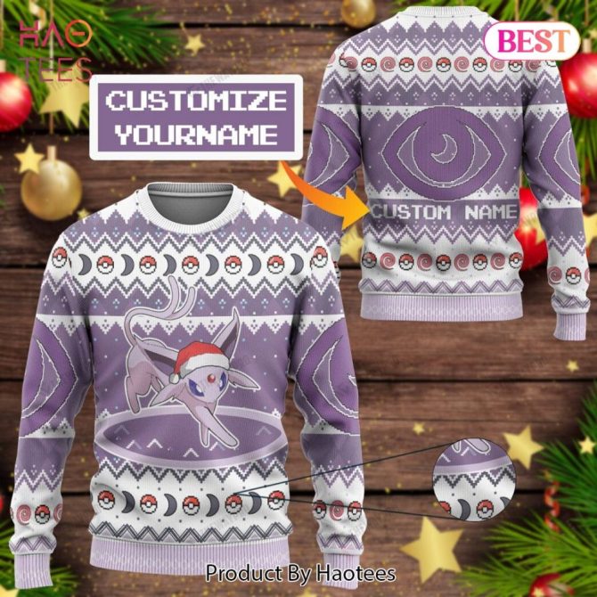 Customizable Holiday Sweater With Cute Fantasy Design – Add Your Name!