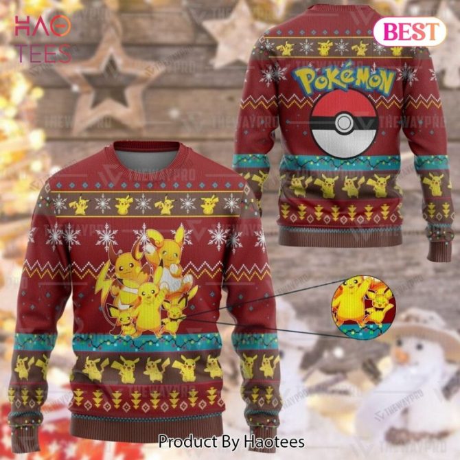 Cozy Pokemon Christmas Sweater - Pikachu & Friends Festive Knitwear For Holiday Fun