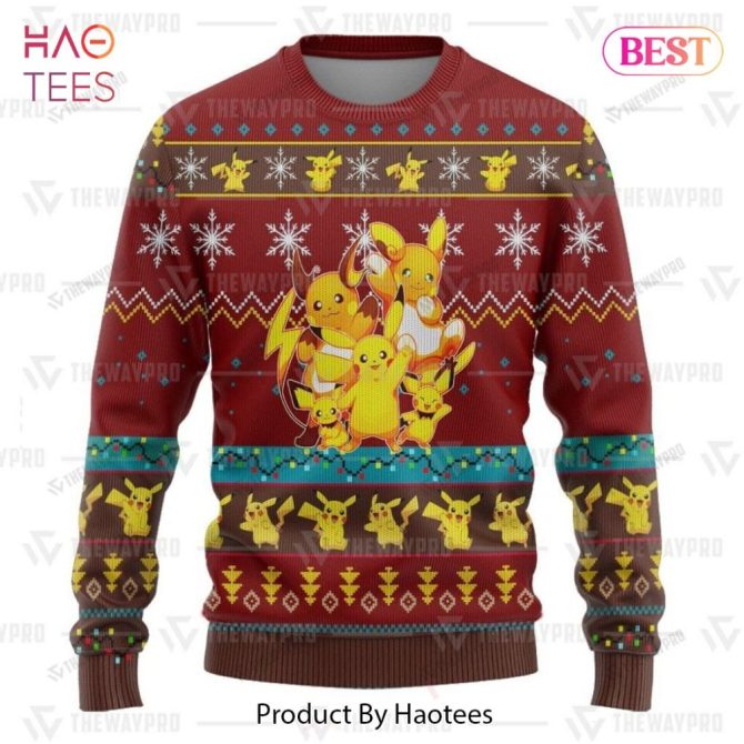 Cozy Pokemon Christmas Sweater - Pikachu & Friends Festive Knitwear For Holiday Fun - Image 4