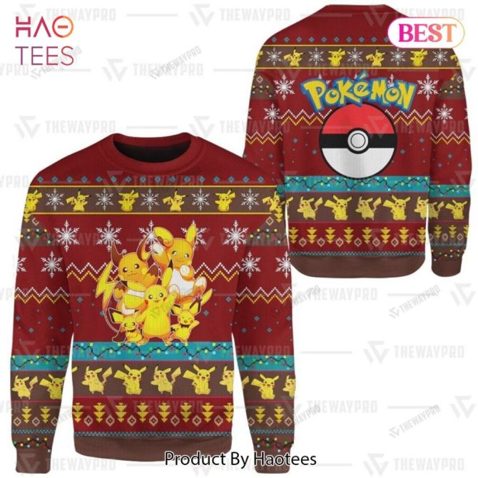 Cozy Pokemon Christmas Sweater - Pikachu & Friends Festive Knitwear For Holiday Fun - Image 5