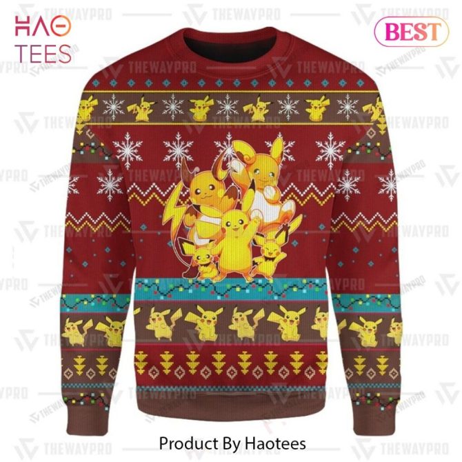 Cozy Pokemon Christmas Sweater - Pikachu & Friends Festive Knitwear For Holiday Fun - Image 6