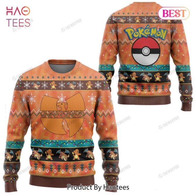 Charizard Pokémon Ugly Christmas Sweater – Festive Holiday Gift For Fans! - Image 4
