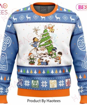 Avatar The Last Airbender Christmas Time Ugly Christmas Ugly Christmas Sweater