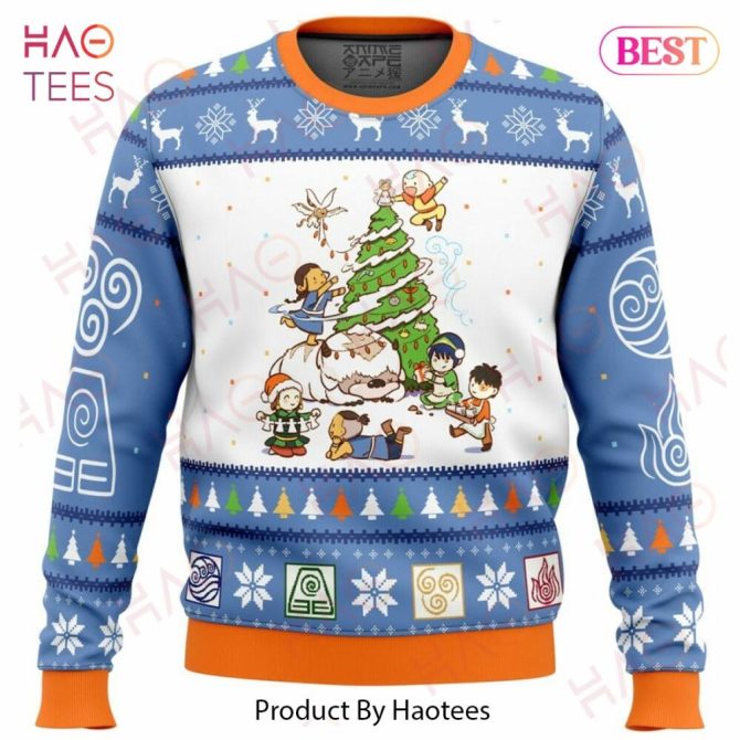 Avatar The Last Airbender Christmas Time Ugly Christmas Ugly Christmas Sweater