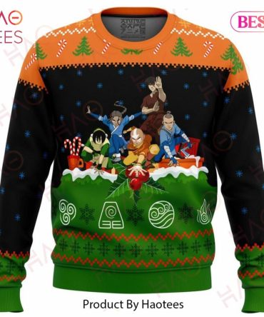 Avatar The Last Airbender On The Chimney Top Ugly Christmas Ugly Christmas Sweater