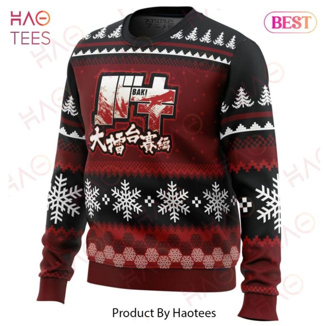Axe Kick Baki Ugly Christmas Ugly Christmas Sweater - Image 2
