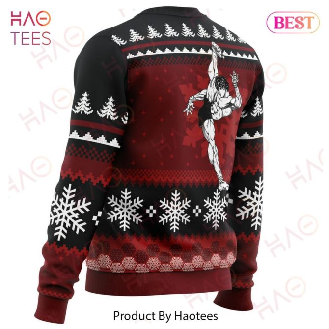 Axe Kick Baki Ugly Christmas Ugly Christmas Sweater - Image 3