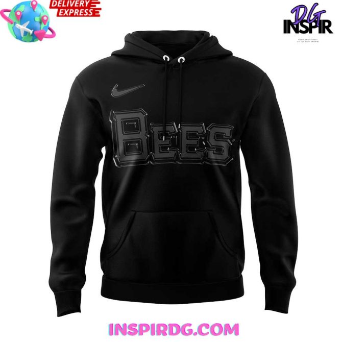Salt Lake Bees “Back In Black” 2025 Special All Over Print Hoodie - Image 2
