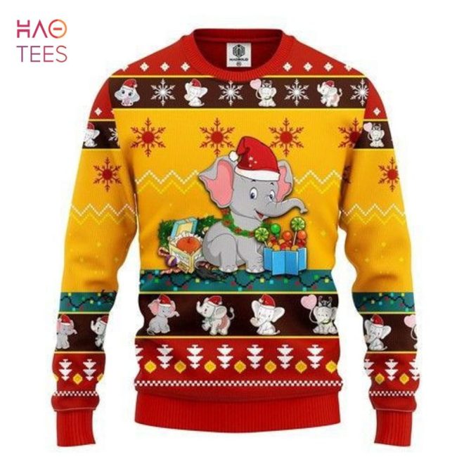 Best Baby Elephant Ugly Christmas Ugly Christmas Sweater All Over Print Sweatshirt Ugly