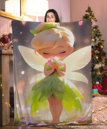 Cozy Fairy Tale Blanket - Soft Plush Throw With Enchanting Fairy Design For Kids & Adults