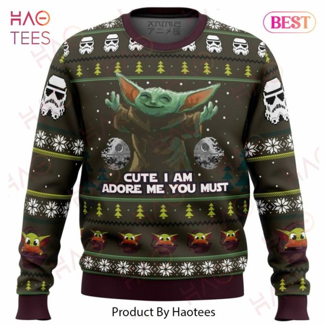 Baby Yoda Cute Mandalorion Star Wars Ugly Christmas Ugly Christmas Sweater