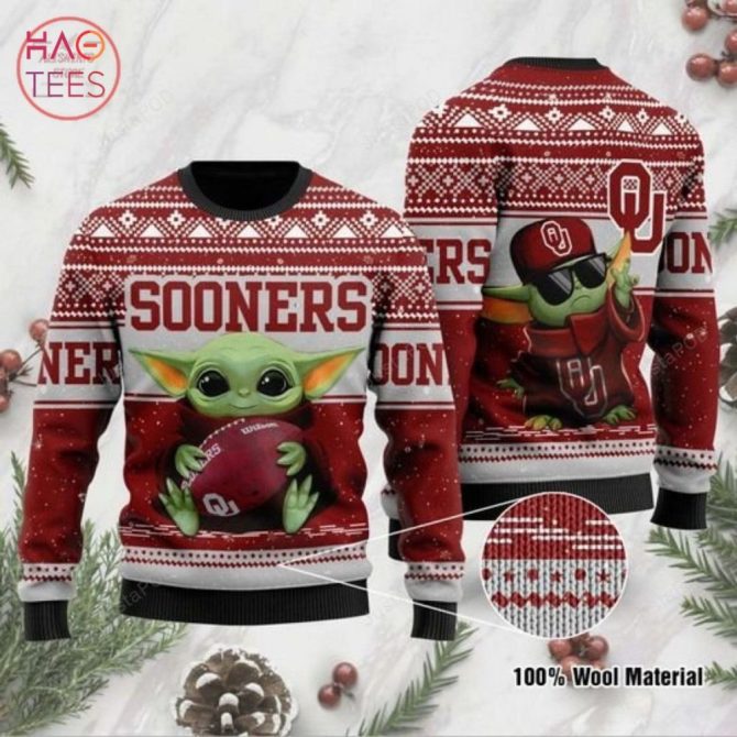 Best Baby Yoda Oklahoma Sooners Christmas For Yoda Lovers Ugly Christmas