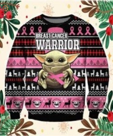 Best Baby Yoda With Cancer Ugly Christmas Ugly Christmas Sweater All Over Print