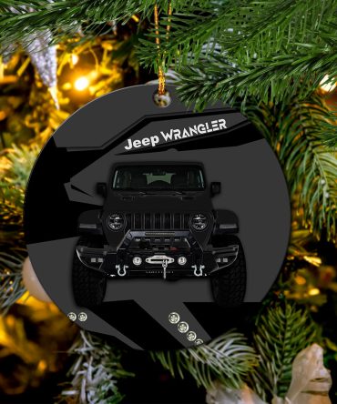 Back Jeep Mica Ornament Perfect Gift For Holiday