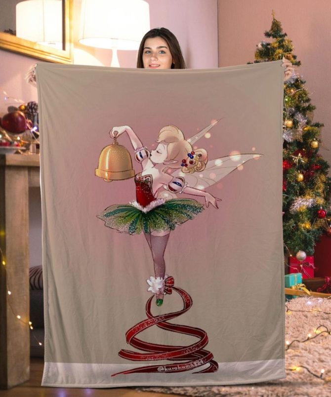 Cozy Christmas Fairy Throw Blanket – Festive Holiday Decor & Warmth