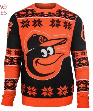 Best Baltimore Baseball Big Logo Ugly Christmas Sweater