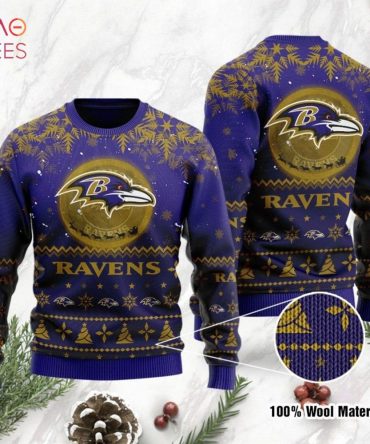 Best Baltimore Ravens Santa Claus In The Moon Ugly Christmas Ugly Christmas Sweater