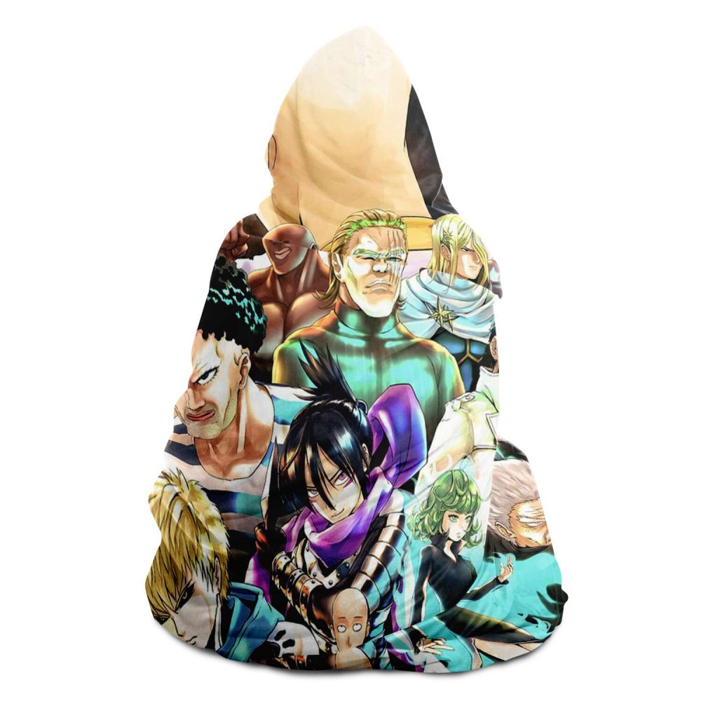 One Punch Man Full Charater 3D Hooded Blanket - Image 5
