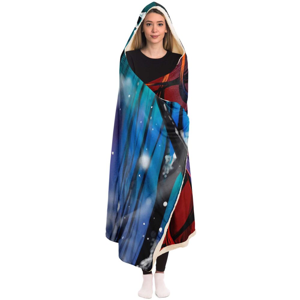 Demon Salyer Nezuko Kamado Lady Hooded Blanket - Image 4