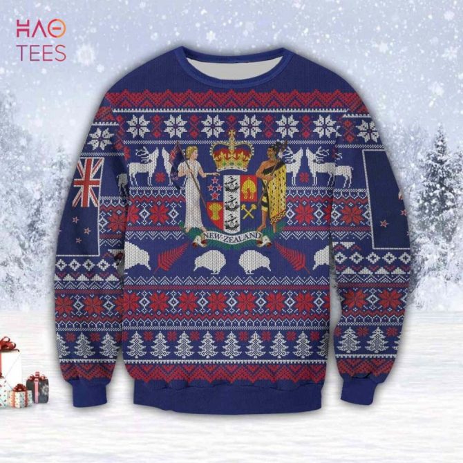 Best Beautiful New Zealand 3D All Over Print Ugly Christmas Ugly Christmas Sweater