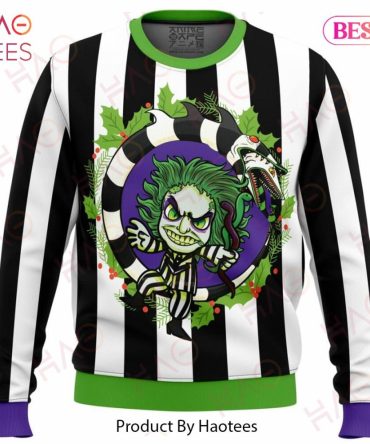 Beetle Juice Ugly Christmas Ugly Christmas Sweater